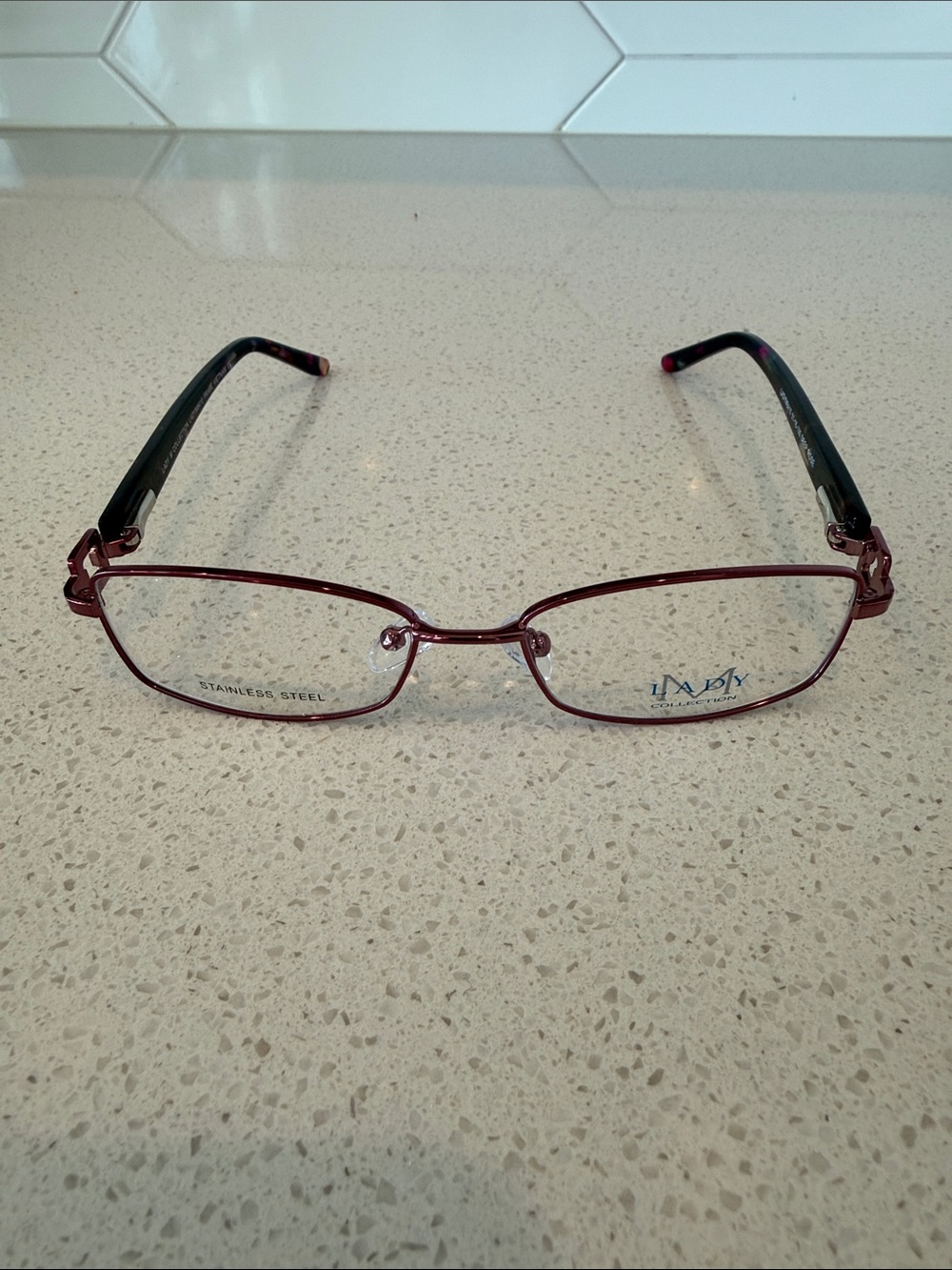 Lady M Collection Eyeglasses Frame Ladym8410 Womens Deep Rose Full Rim 51-16-130